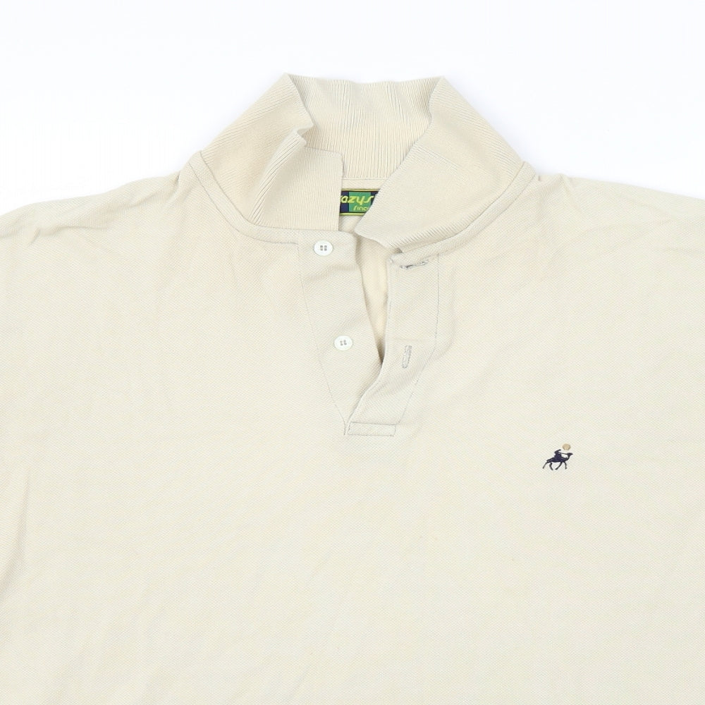 Preworn Mens Beige    Polo Size L