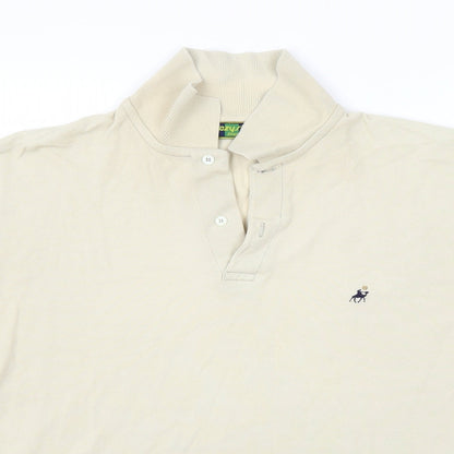 Preworn Mens Beige    Polo Size L