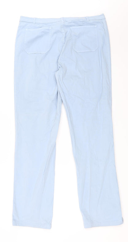Anna Gui Womens Blue   Chino Trousers Size 42 L30 in