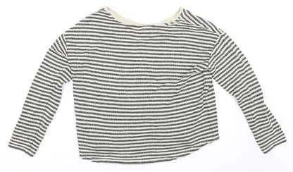 NEXT Womens Beige Striped  Pullover Jumper Size 10