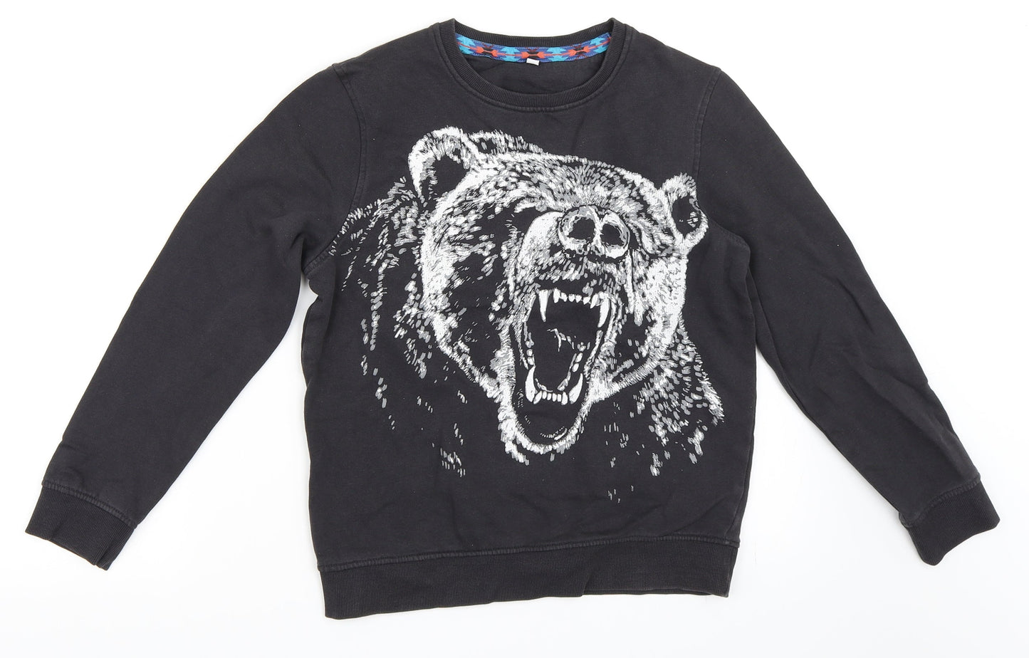 Marks and Spencer Girls Grey   Pullover Sweatshirt Size 9-10 Years  - bear