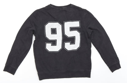 Marks and Spencer Girls Grey   Pullover Sweatshirt Size 9-10 Years  - bear