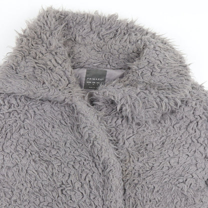 Primark Womens Grey   Jacket Coat Size 4