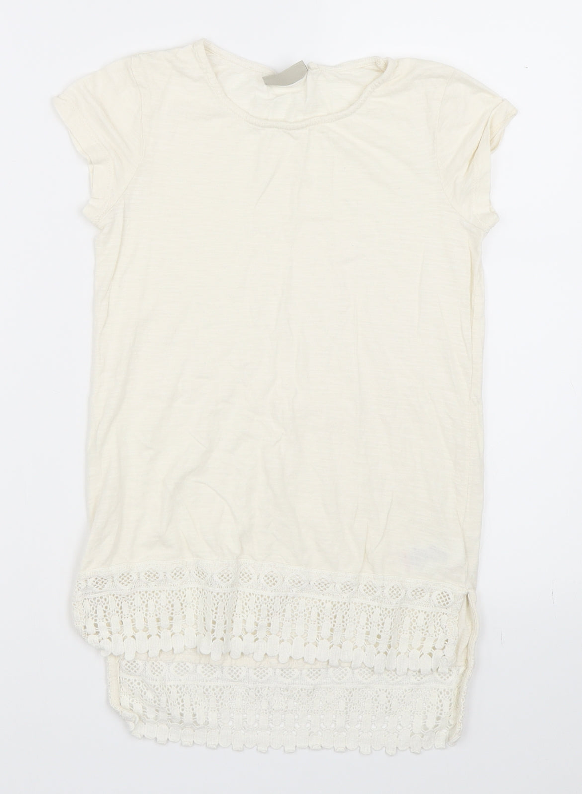 NEXT Girls Ivory   Basic T-Shirt Size 9 Years