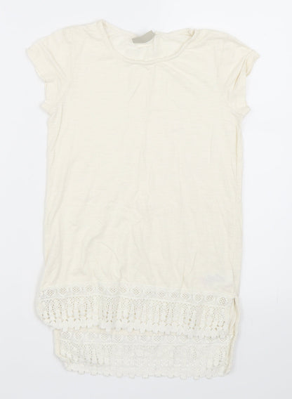 NEXT Girls Ivory   Basic T-Shirt Size 9 Years