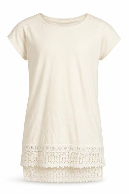 Next Girls Ivory   Basic T-Shirt Size 9 Years