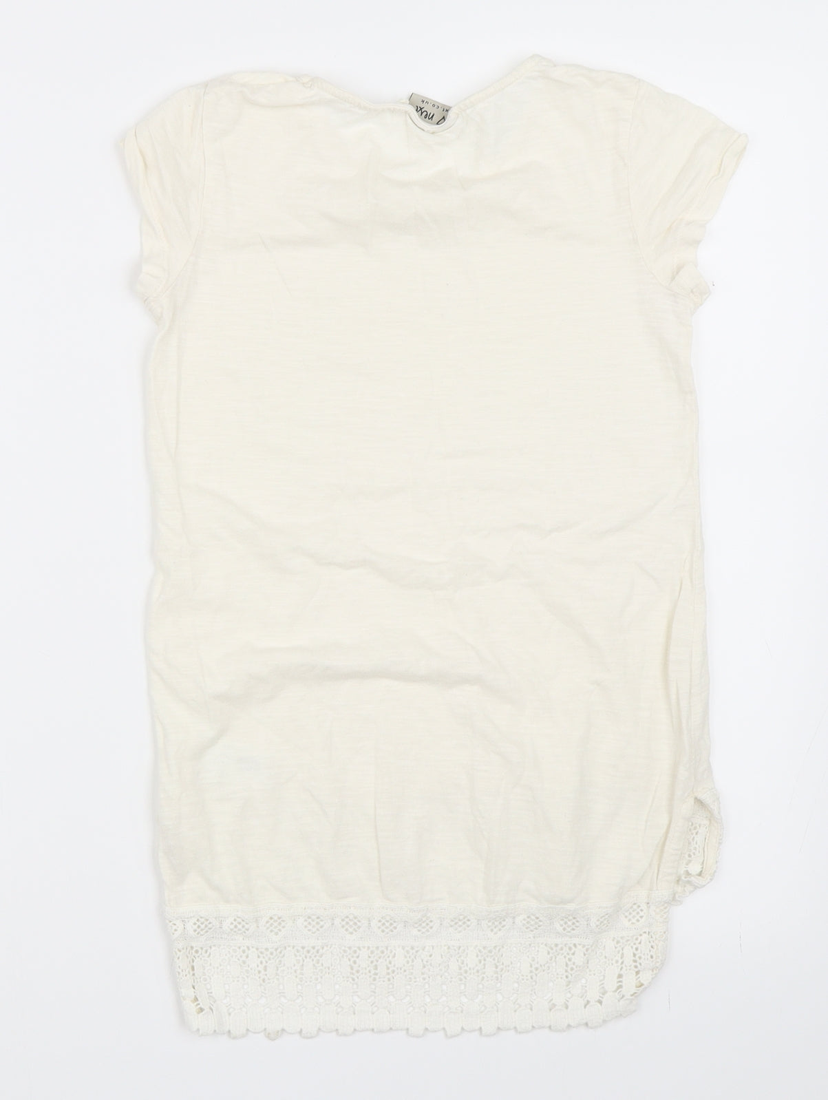NEXT Girls Ivory   Basic T-Shirt Size 9 Years