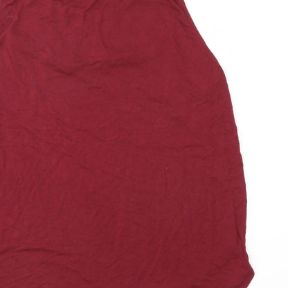 Womens UK Size M H&M Red Basic Blouse