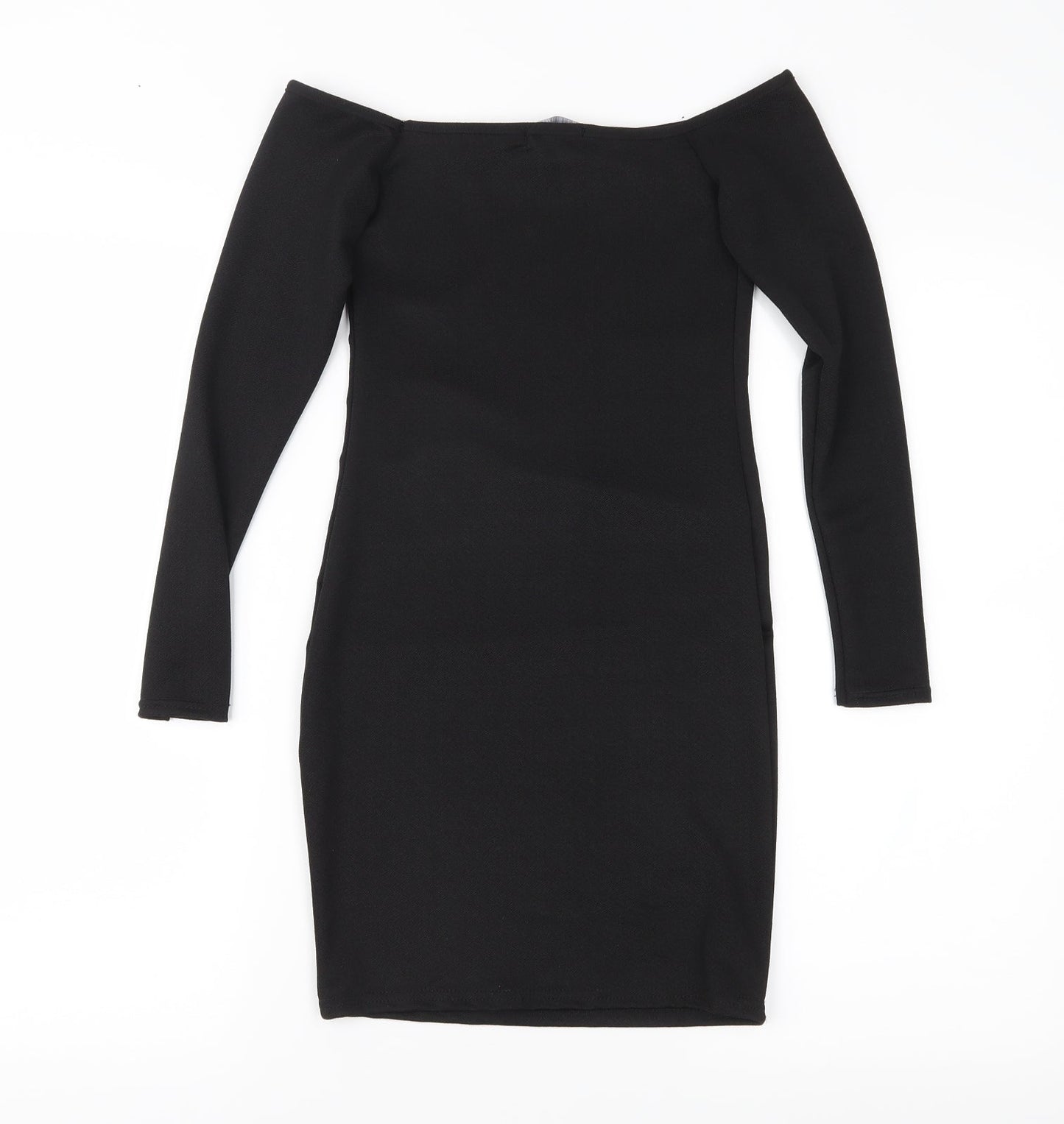 PRETTYLITTLETHING Womens Black   Sheath  Size 4