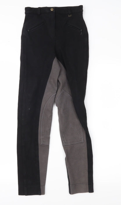 Womens UK Size 24 in Gallop Regular Fit  Black Trousers
