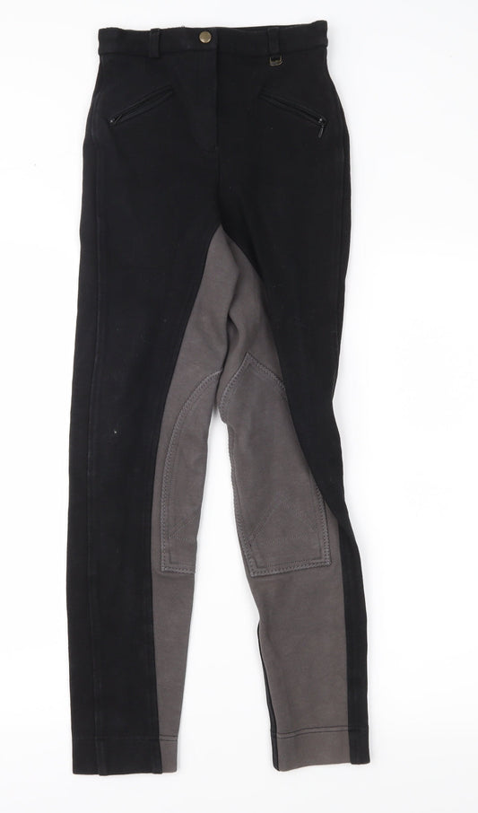 Womens UK Size 24 in Gallop Regular Fit  Black Trousers