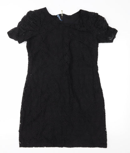 Evie Womens Black  Lace Shift  Size 14