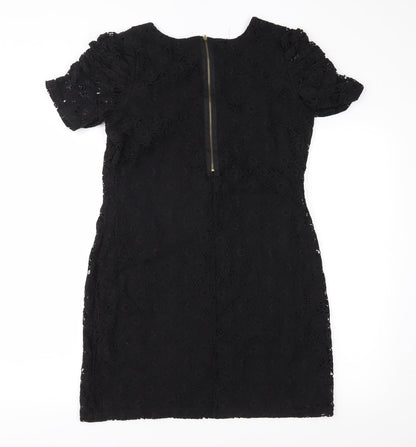 Evie Womens Black  Lace Shift  Size 14