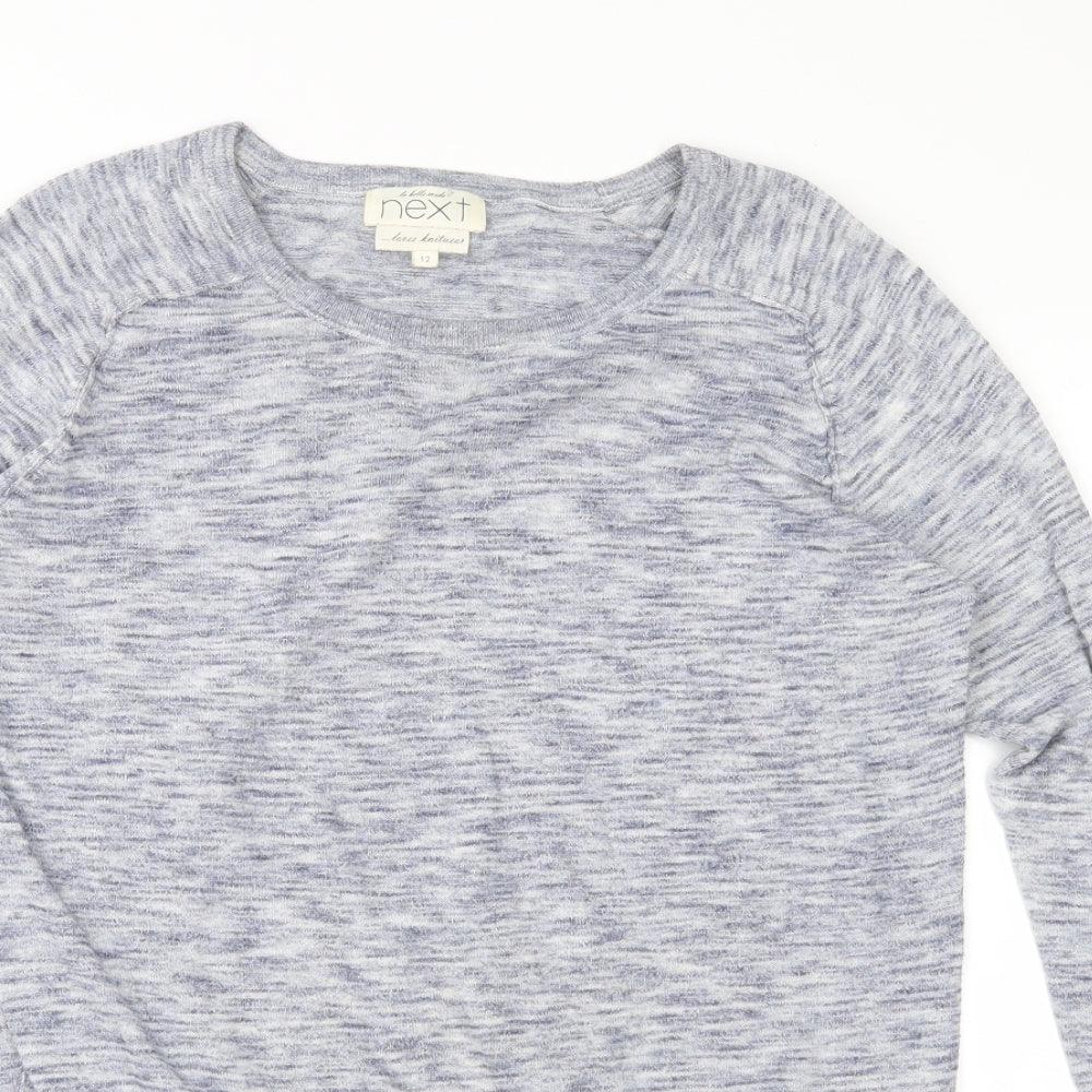 Next Womens Blue  Knit Pullover Jumper Size 12