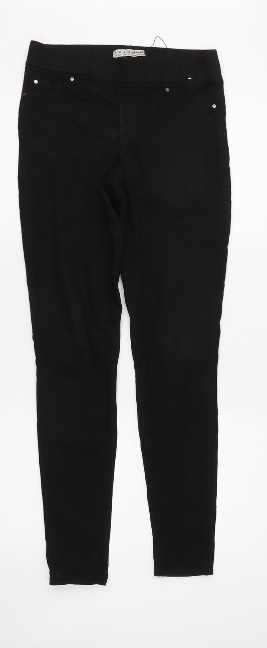 Denim & Co. Womens Black  Denim Jegging Jeans Size 8 L32 in