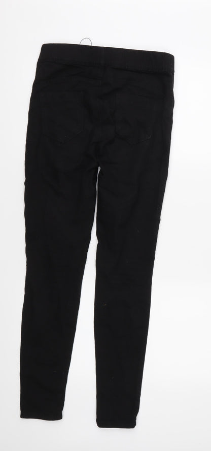 Denim & Co. Womens Black  Denim Jegging Jeans Size 8 L32 in