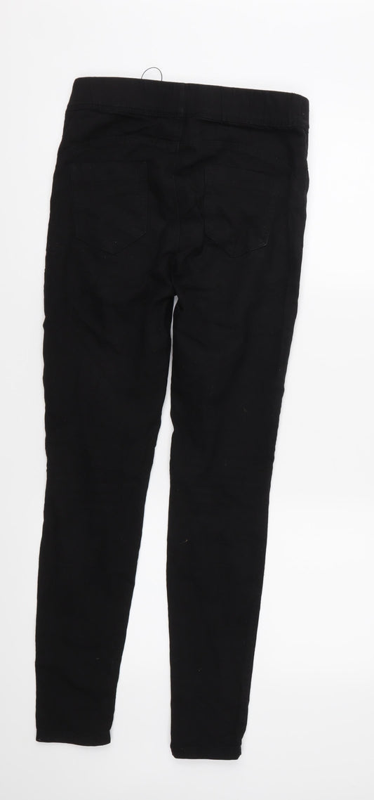 Denim & Co. Womens Black  Denim Jegging Jeans Size 8 L32 in