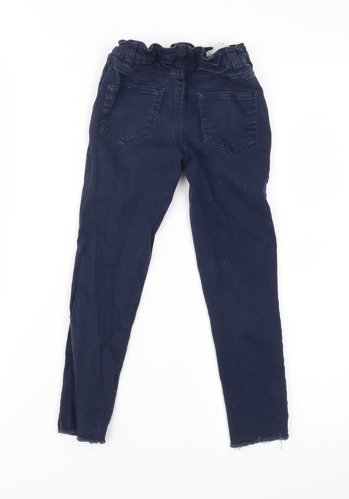 Denim & Co. Girls Black  Denim Skinny Jeans Size 5-6 Years - Distressed