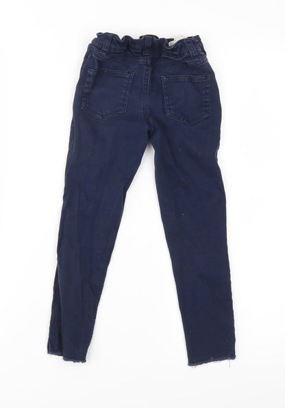 Denim & Co. Girls Black  Denim Skinny Jeans Size 5-6 Years - Distressed