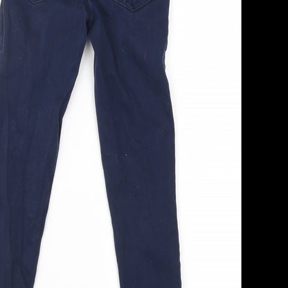 Denim & Co. Girls Black  Denim Skinny Jeans Size 5-6 Years - Distressed