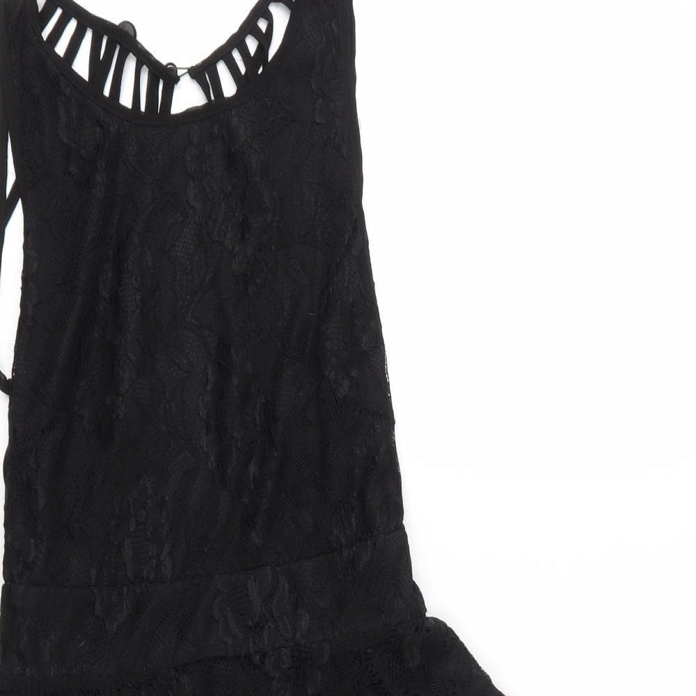 Wyldr Womens Black  Lace Fit & Flare  Size XS