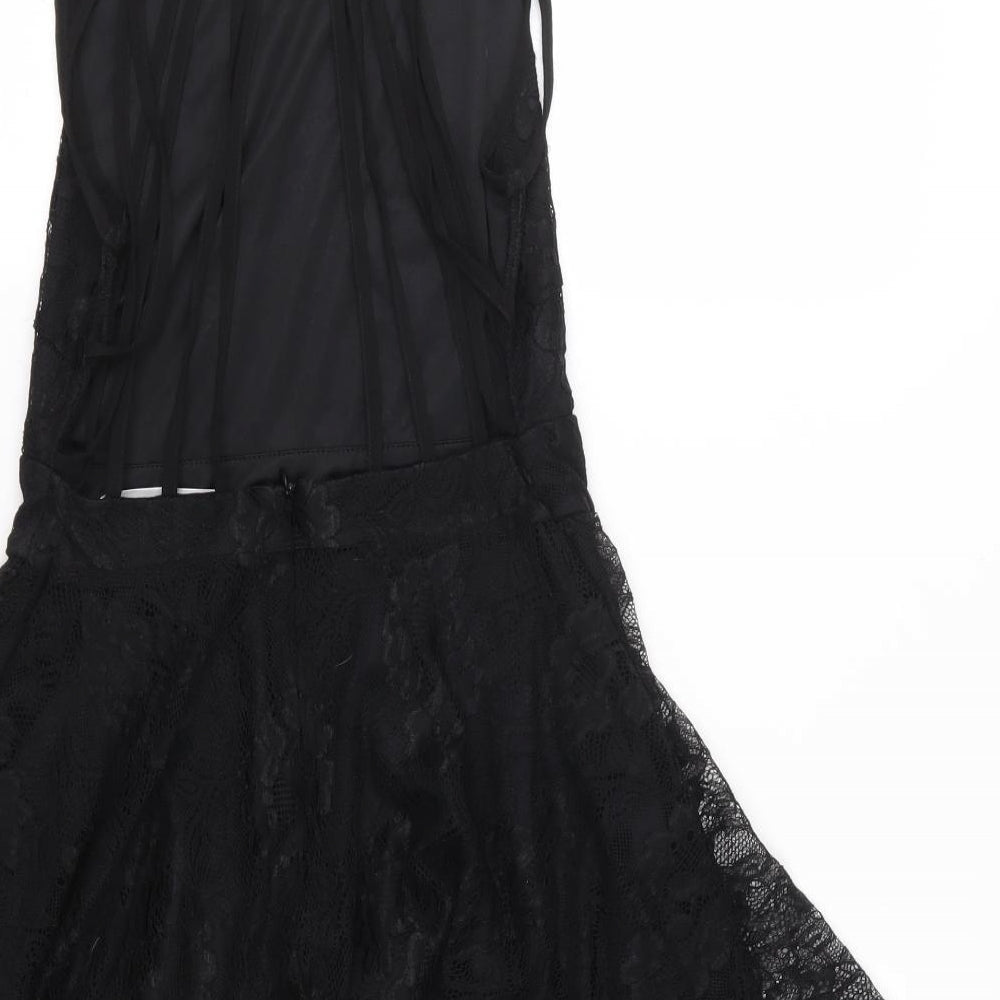 Wyldr Womens Black  Lace Fit & Flare  Size XS