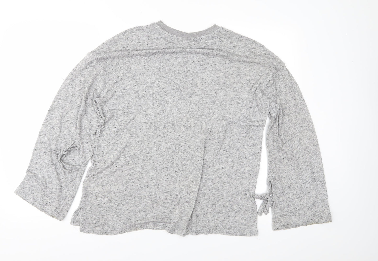Womens UK Size 10 Topshop Grey Basic Blouse