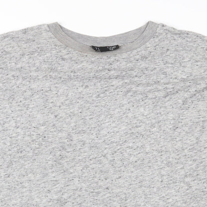 Womens UK Size 10 Topshop Grey Basic Blouse
