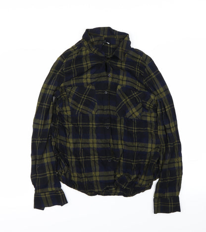 Womens UK Size  New Look Green Basic Button-Up