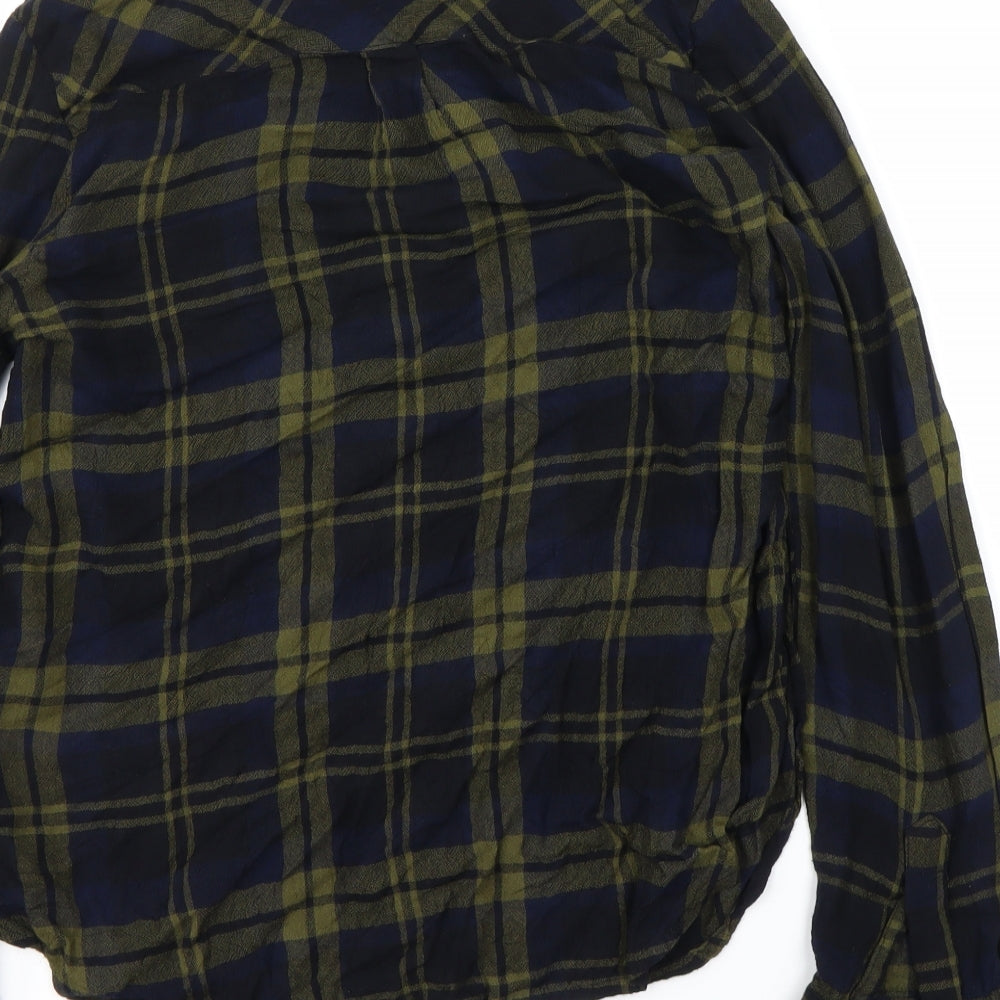 Womens UK Size  New Look Green Basic Button-Up