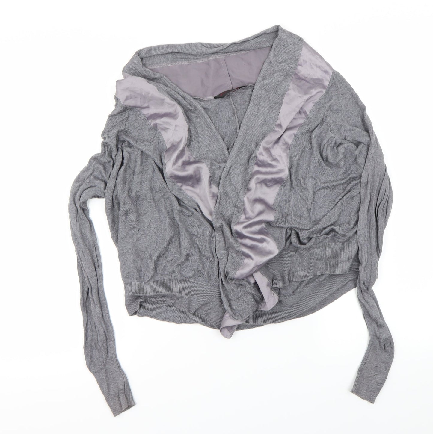 Miss Selfridge Womens Grey   Cardigan Jumper Size 8