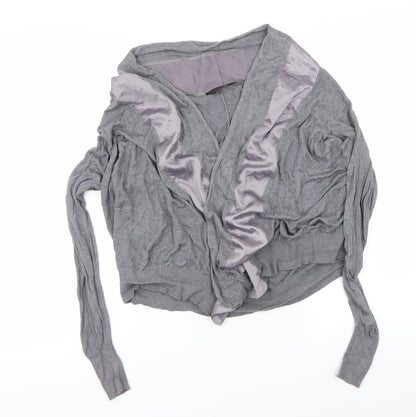 Miss Selfridge Womens Grey   Cardigan Jumper Size 8