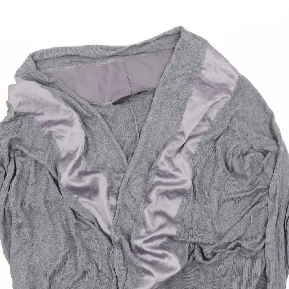 Miss Selfridge Womens Grey   Cardigan Jumper Size 8