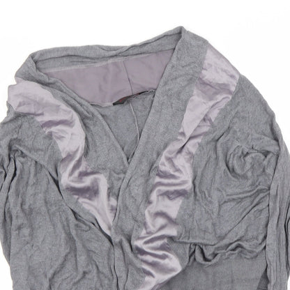 Miss Selfridge Womens Grey   Cardigan Jumper Size 8