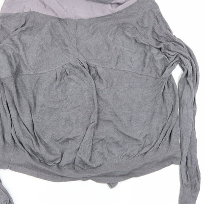Miss Selfridge Womens Grey   Cardigan Jumper Size 8