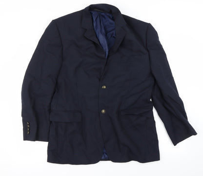 Mens UK Size 40 Marks and Spencer Regular Blue Suit Jacket