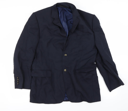 Mens UK Size 40 Marks and Spencer Regular Blue Suit Jacket
