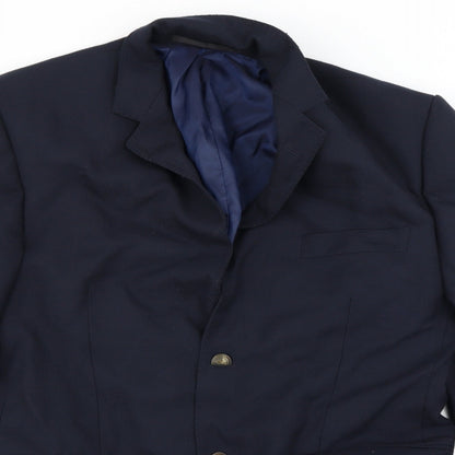 Mens UK Size 40 Marks and Spencer Regular Blue Suit Jacket