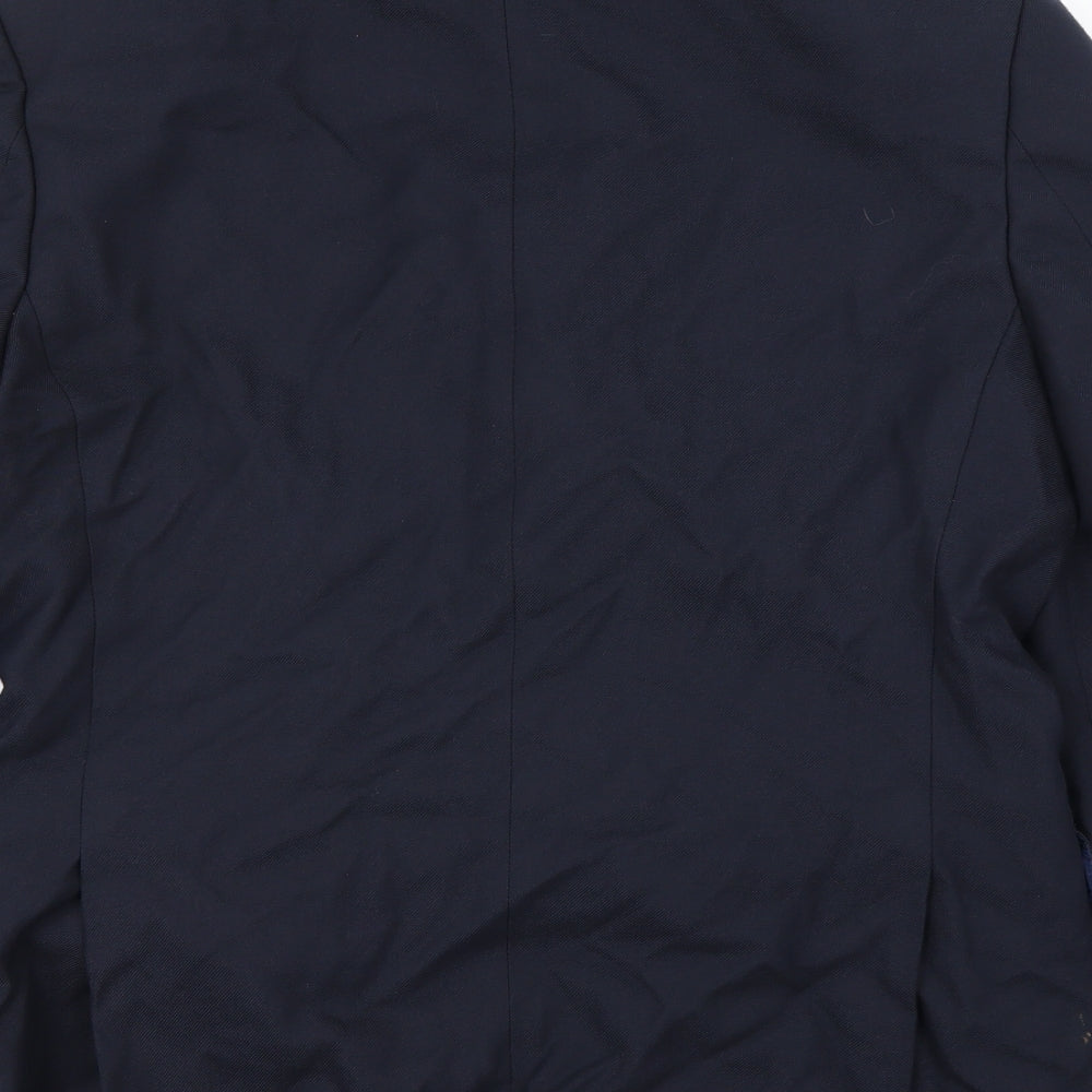 Mens UK Size 40 Marks and Spencer Regular Blue Suit Jacket