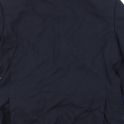 Mens UK Size 40 Marks and Spencer Regular Blue Suit Jacket