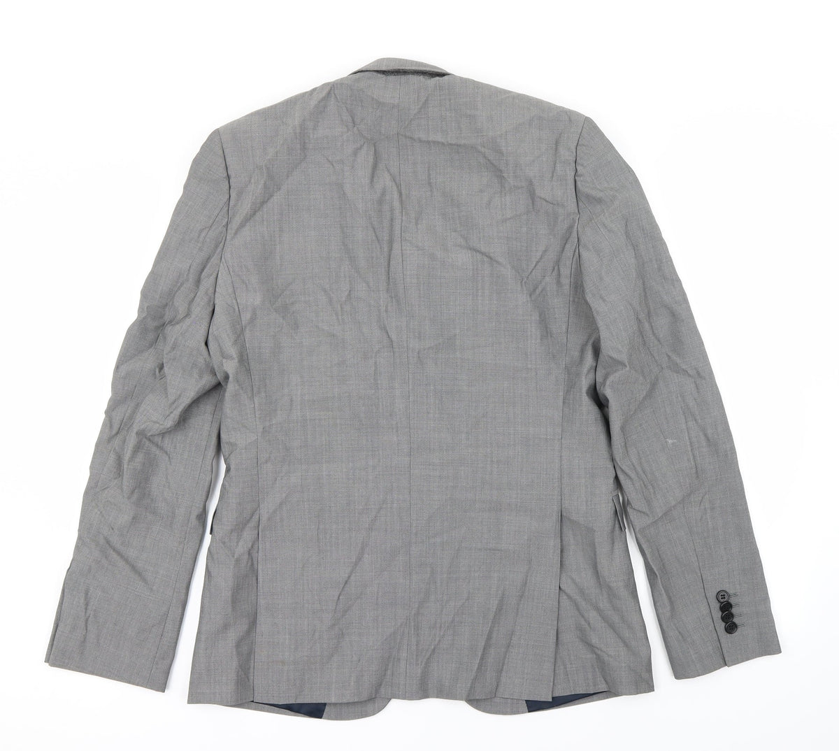 Mens UK Size 38 Topman Regular Grey Suit Jacket