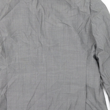 Mens UK Size 38 Topman Regular Grey Suit Jacket