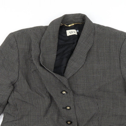 ara Womens Brown Ikat  Jacket Blazer Size 14