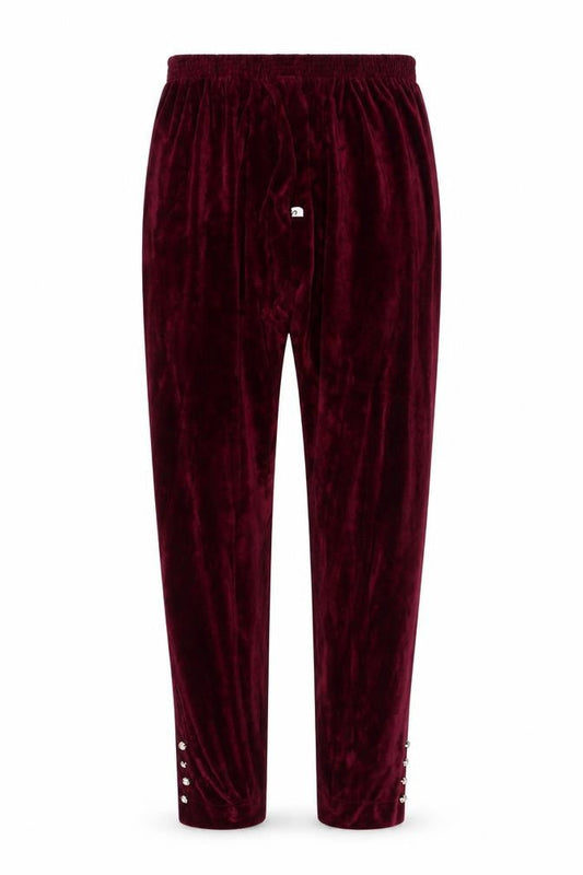 Womens UK Size S Preworn Regular Fit  Purple Trousers