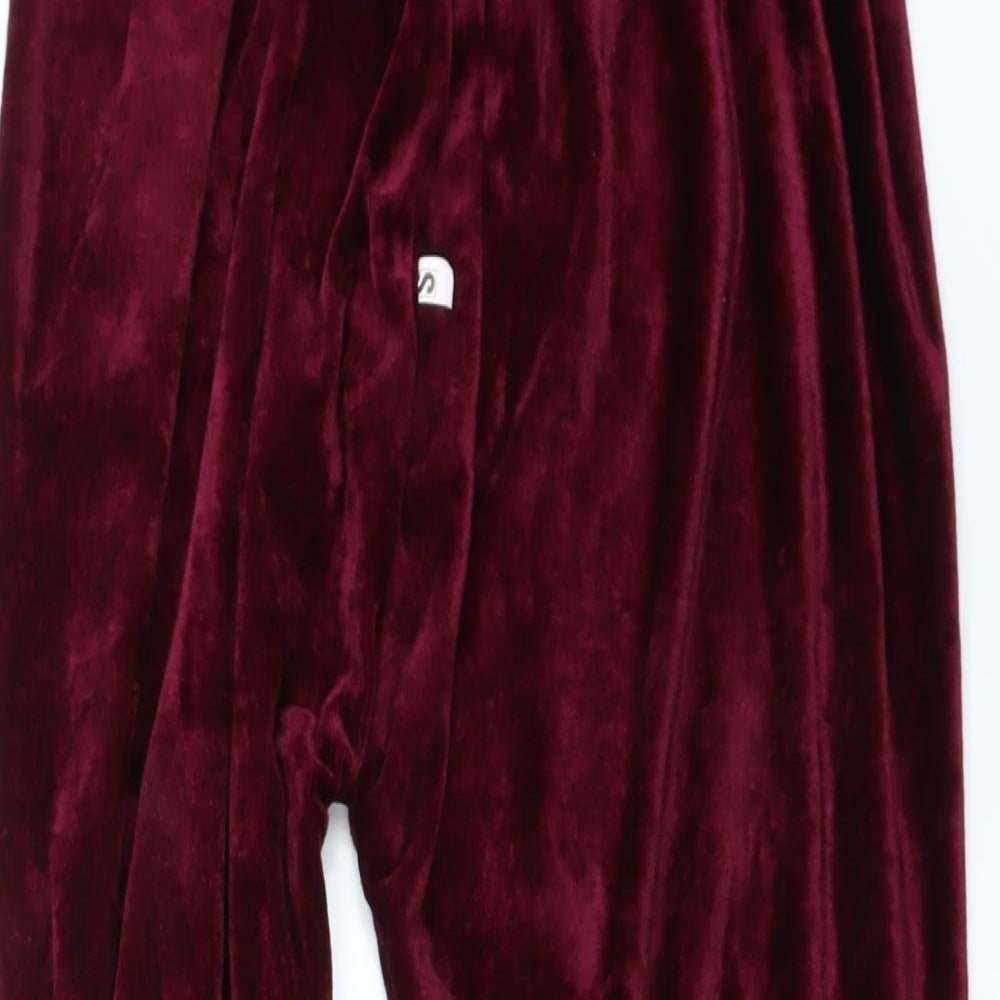 Womens UK Size S Preworn Regular Fit  Purple Trousers