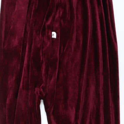 Womens UK Size S Preworn Regular Fit  Purple Trousers