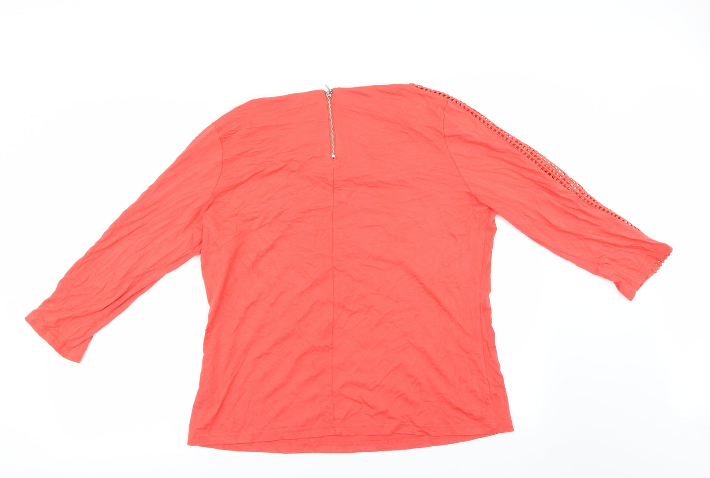 Womens UK Size 18 Marks and Spencer Red Basic Blouse