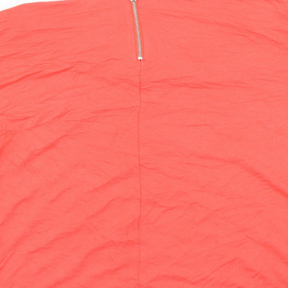 Womens UK Size 18 Marks and Spencer Red Basic Blouse
