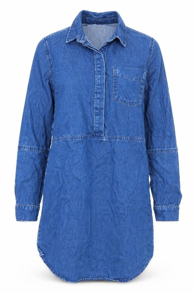 Womens UK Size 6 Topshop Blue Basic T-Shirt