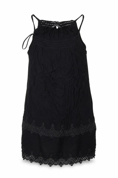 Womens UK Size 8 Miss Selfridge Black Basic T-Shirt